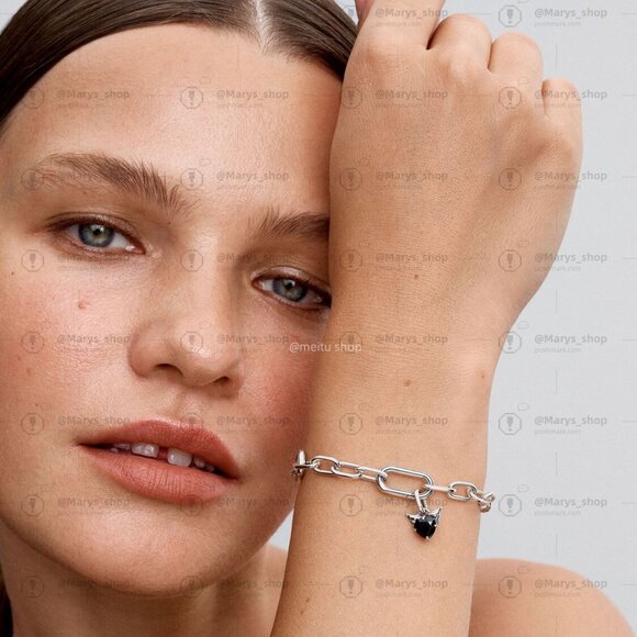 Pandora Winged Heart Mini Dangle Charm - Picture 5 of 6